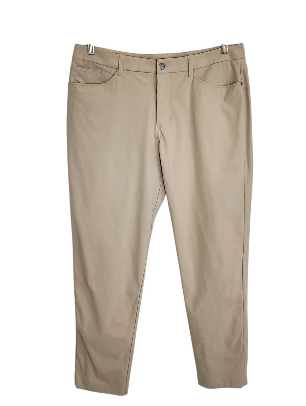 Lululemon Mens Khaki Straight Leg Pants Size 36 Flaw
